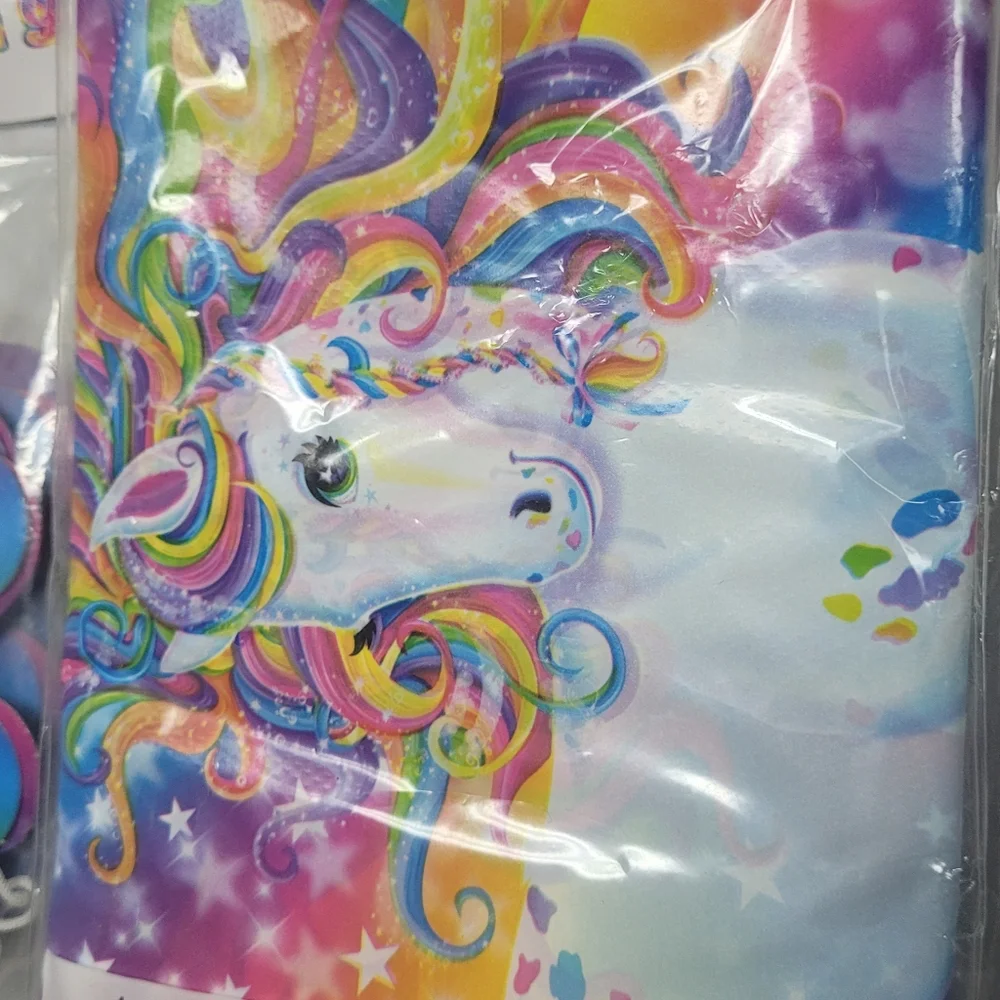 Lisa Frank Rainbow Unicorn Party Banner and Tablecover Set Pk Napkins - Picture 2 of 5